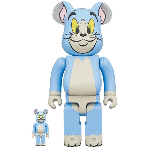 400% & 100% Bearbrick Set - Tom Classic Color (Tom & Jerry)