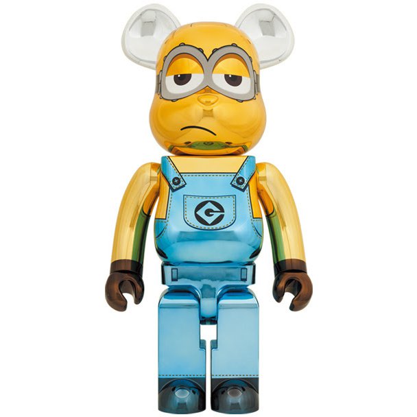 1000% Bearbrick - Minion Kevin (Chrome ed.)