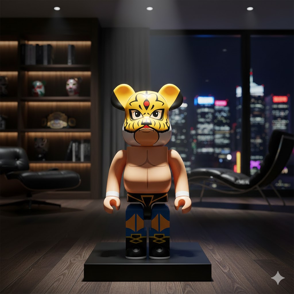 1000% Bearbrick Tiger Mask (First Generation) 1000% Bearbrick Tiger Mask (First Generation) - Image 2