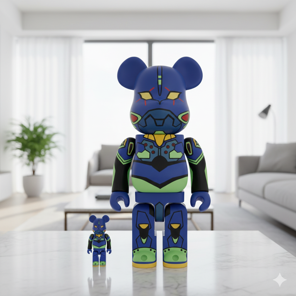 400% & 100% Bearbrick Evangelion (EVA Unit 01 - New Paint) 400% & 100% Bearbrick Evangelion (EVA Unit 01 - New Paint) - Image 3