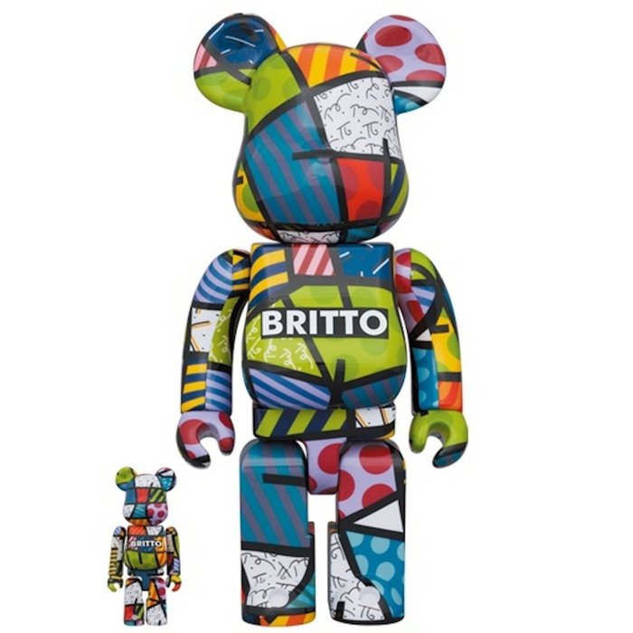 400% & 100% Bearbrick Set Romero Britto