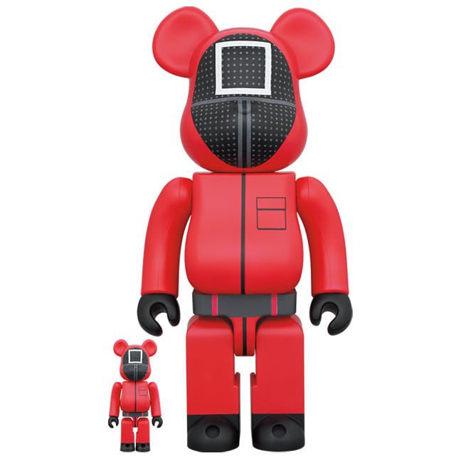 400% & 100% Bearbrick Set - Squid Game (Square Guard)