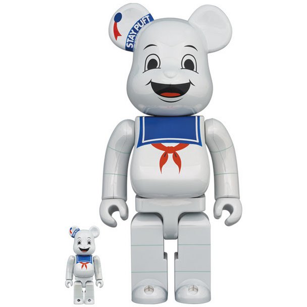 400% & 100% Bearbrick set - Stay Puft Marshmallow Man