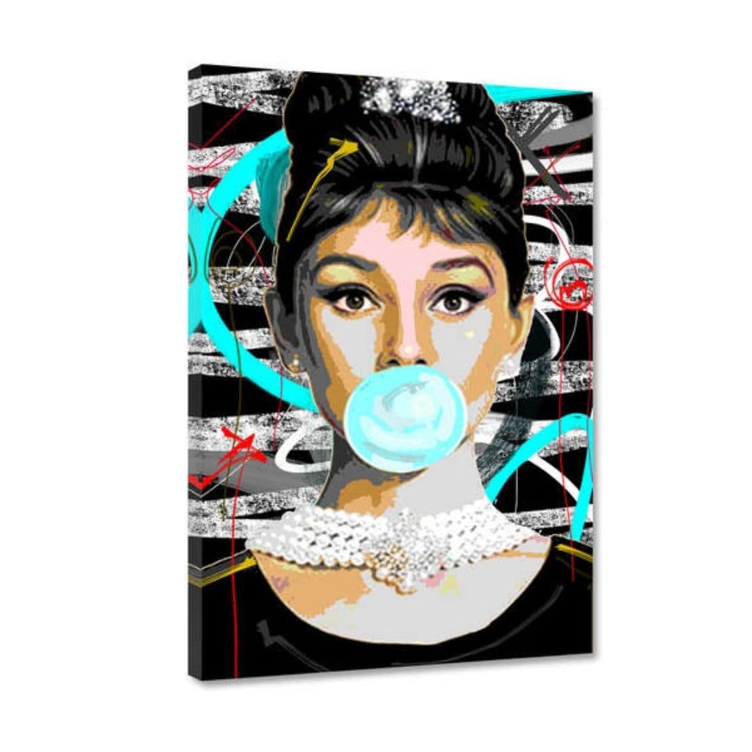 GUM GIRL Canvas Image (80cm x 120cm)