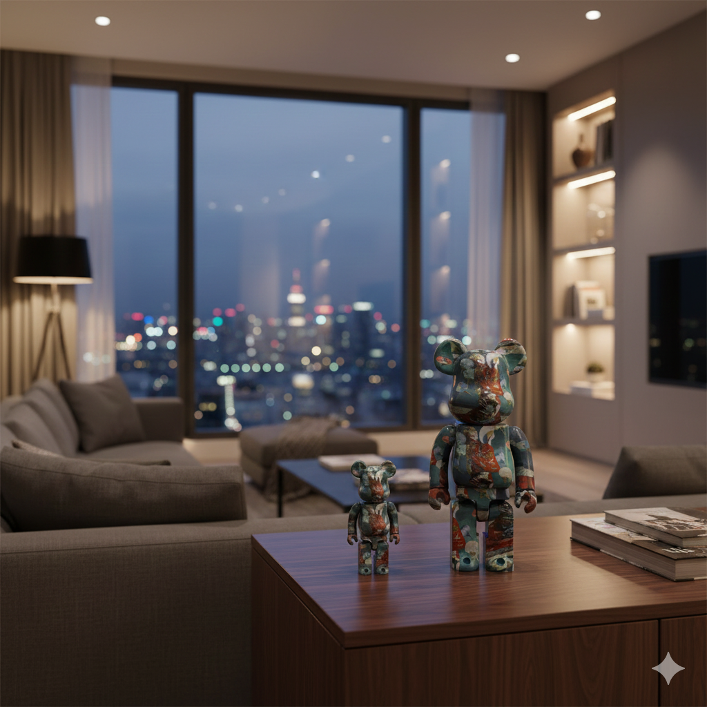 400% & 100% Bearbrick La Japonaise (Claude Monet) 400% & 100% Bearbrick La Japonaise (Claude Monet) - Image 3