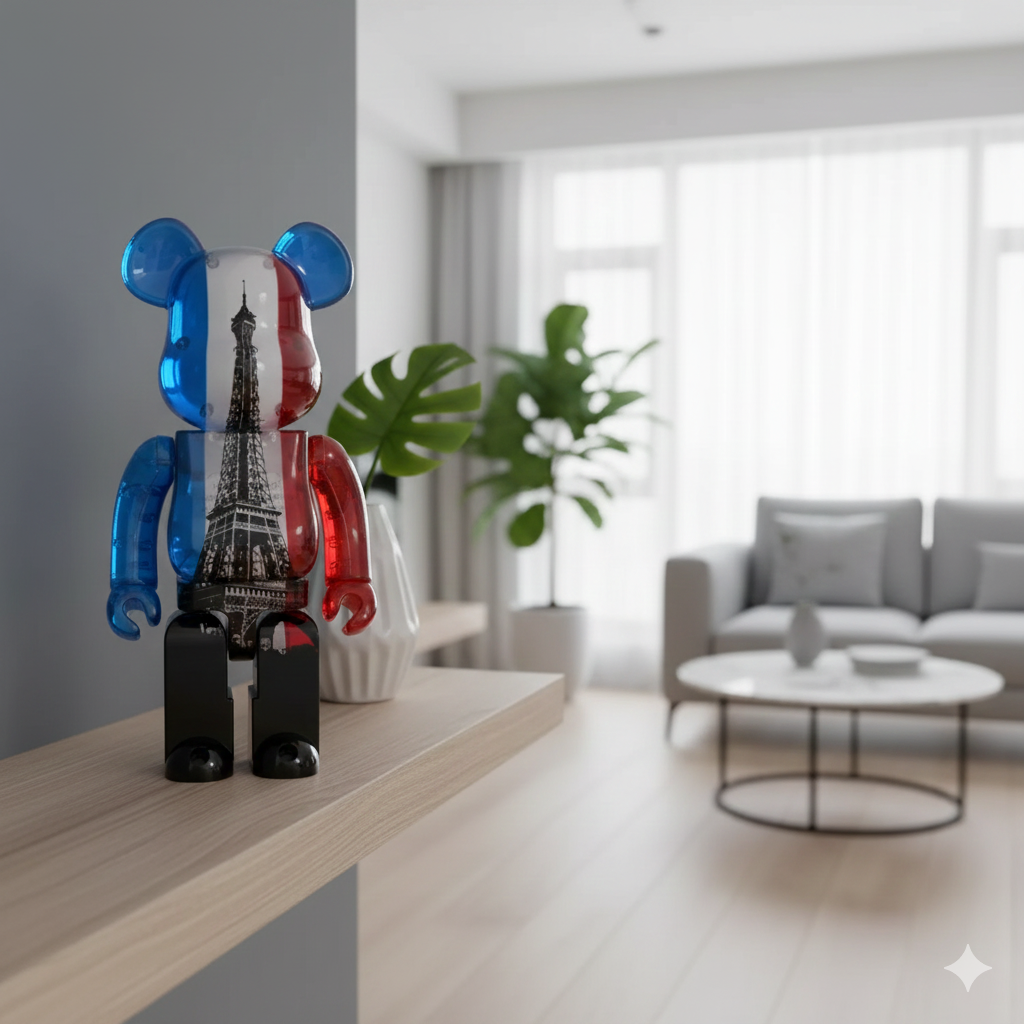 400% Bearbrick Eiffel Tower (Tricolor) 400% Bearbrick Eiffel Tower (Tricolor) - Image 3