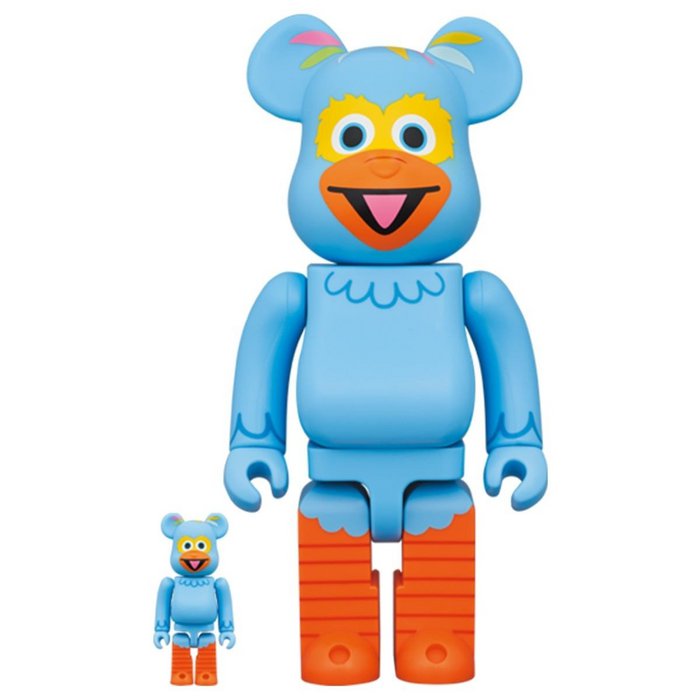 400% & 100% Bearbrick Set - Pino (Sesame Street)