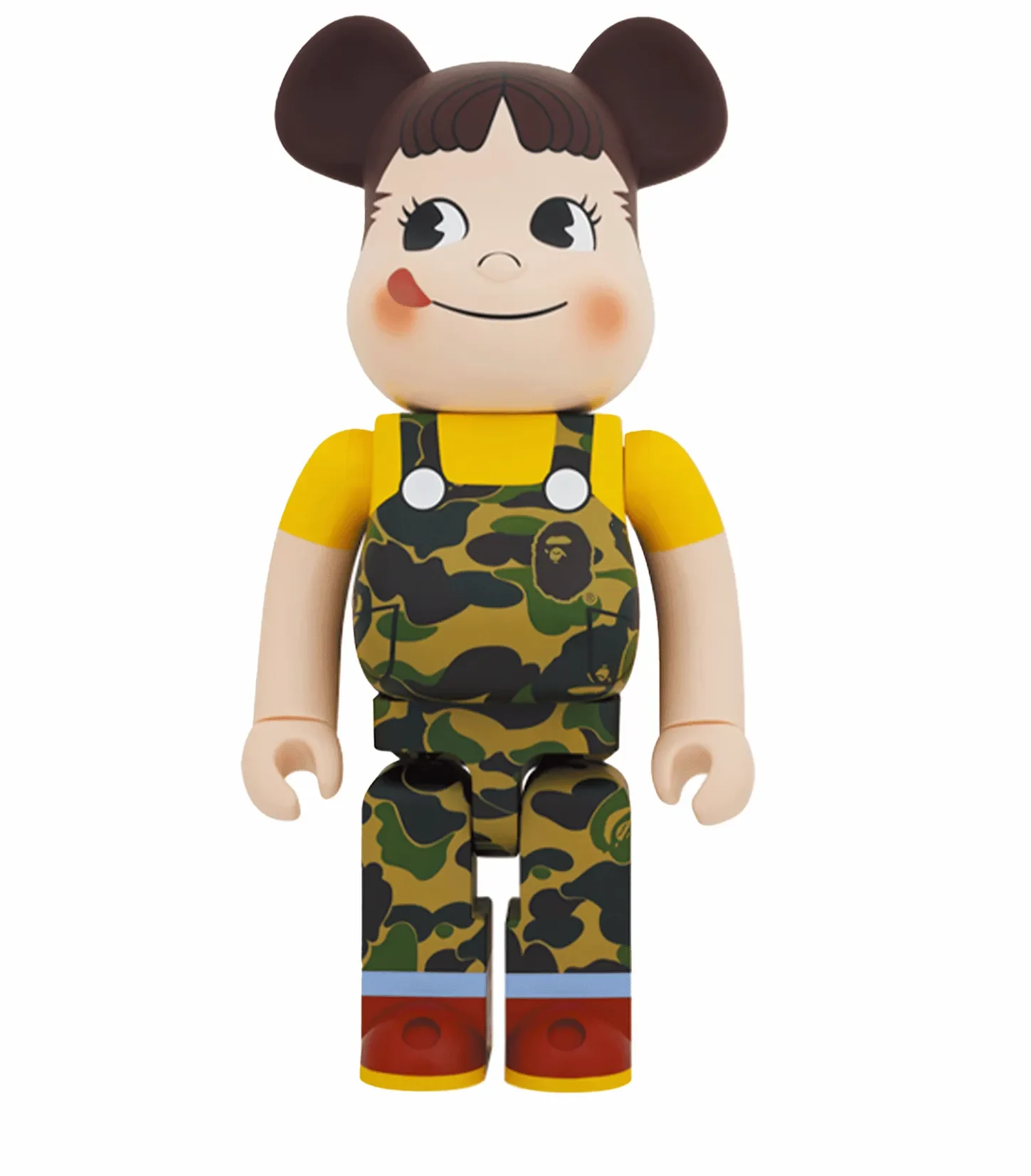 1000% Bearbrick - BAPE x Peko-chan Green