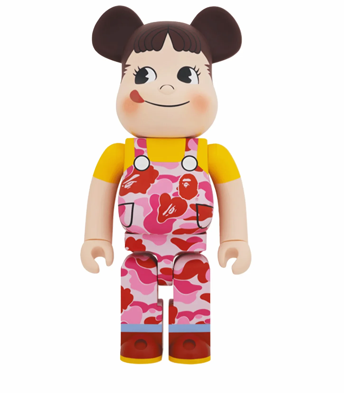 1000% Bearbrick BAPE x Peko Chan Pink