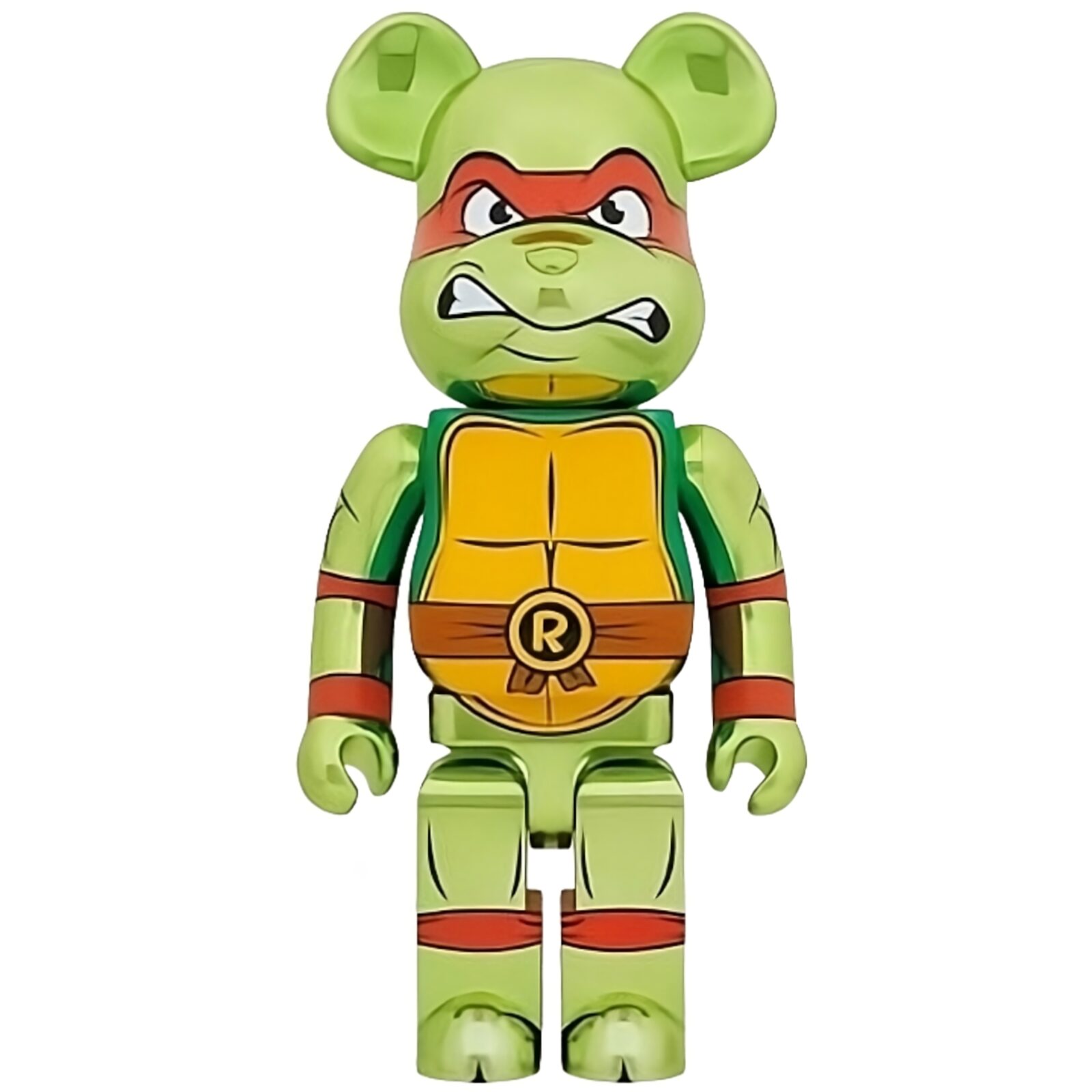 1000% Bearbrick Raphael Chrome (Teenage Mutant Ninja Turtles)