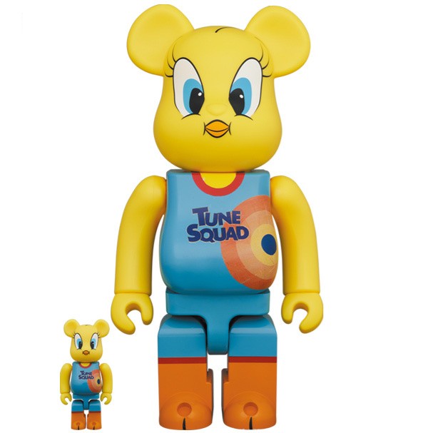 400% & 100% Bearbrick set - Tweety (Space Jam 2)