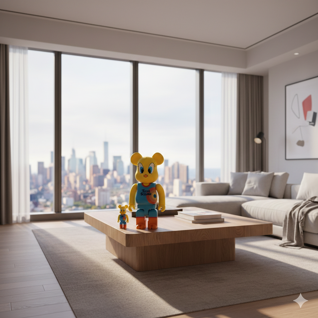 400% & 100% Bearbrick Tweety (Space Jam 2) 400% & 100% Bearbrick Tweety (Space Jam 2) - Image 3