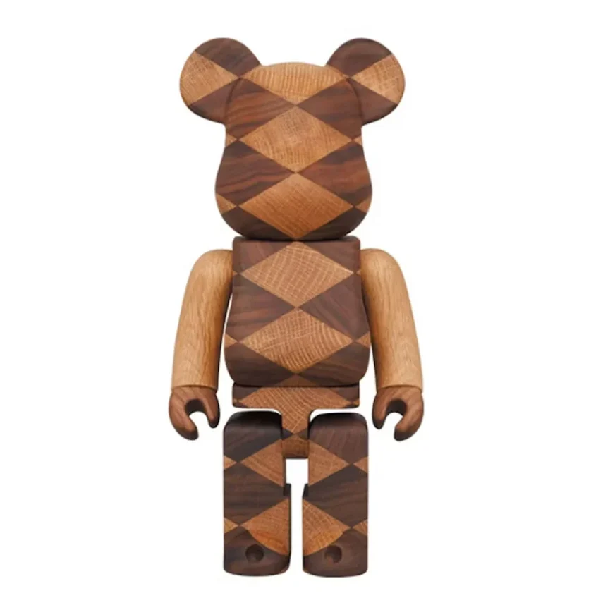 400% Bearbrick Karimoku Woven 2 (Wood)