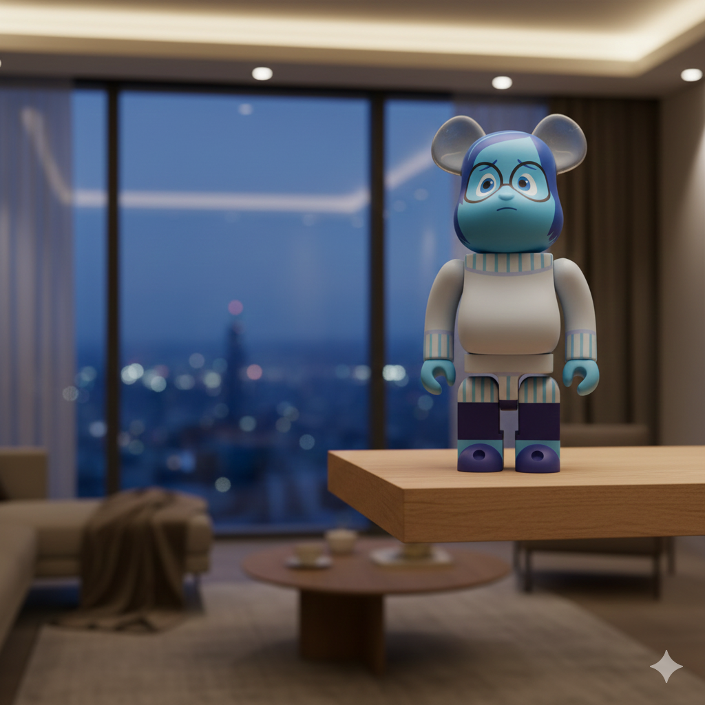 400% Bearbrick Sadness (Inside Out) 400% Bearbrick Sadness (Inside Out) - Image 3