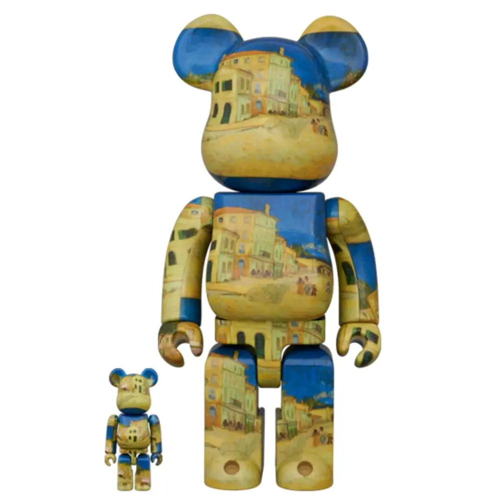 400% & 100% Bearbrick Van Gogh The Yellow House