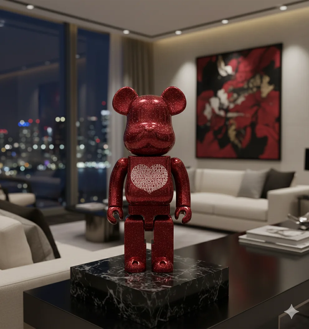 400% Bearbrick Alexander Girard International Love Heart