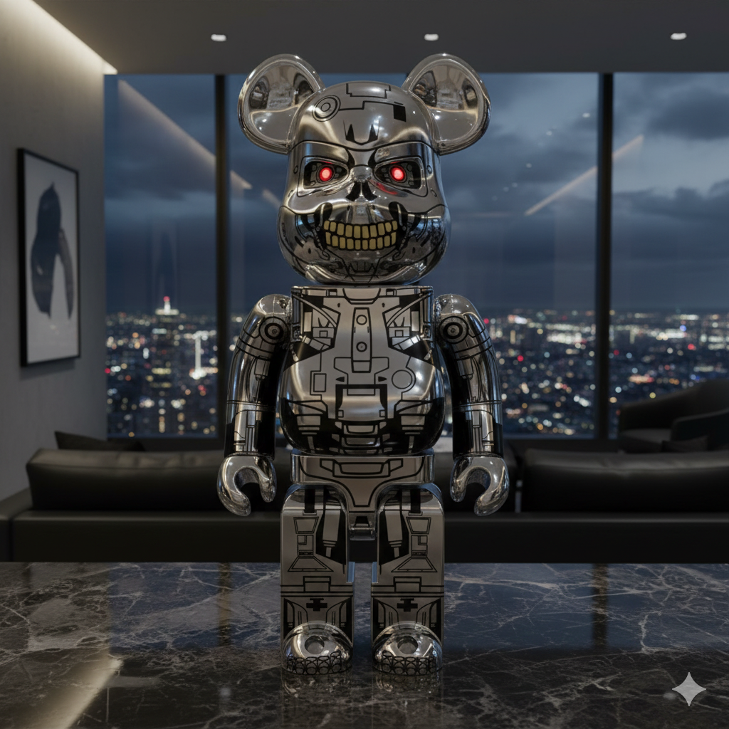 400% Bearbrick Terminator 2 T-800 Endoskeleton
