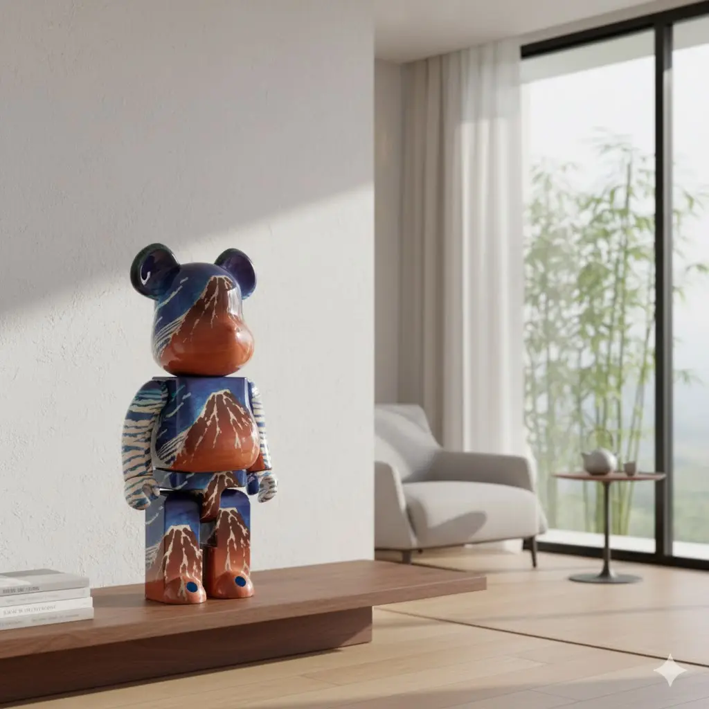 1000% Bearbrick Katsushika Hokusai Gaifu Kaisei