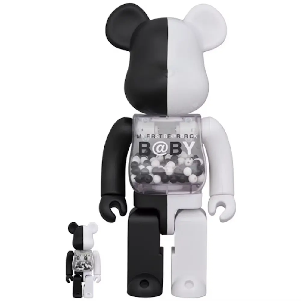 MY FIRST BE@RBRICK 100％ & 400％ 400% & 100% Bearbrick My First Bearbrick Baby Black & White