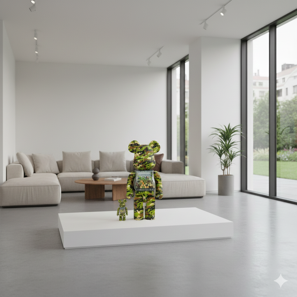 400% & 100% Bearbrick My First Bearbrick Baby Digital Camo 400% & 100% Bearbrick My First Bearbrick Baby Digital Camo - Image 3