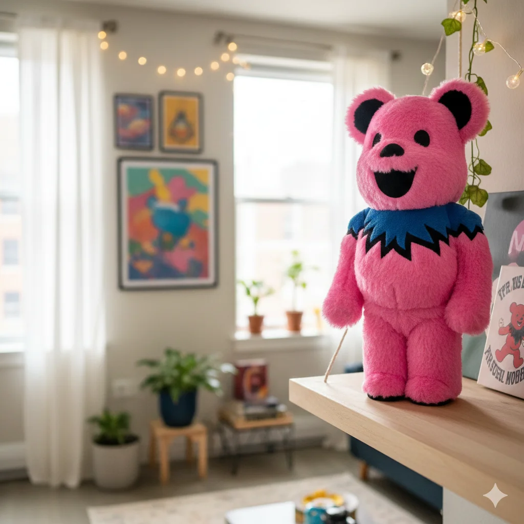 400% Bearbrick Grateful Dead Dancing Bears Pink
