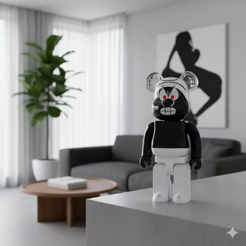 400% Bearbrick Black Smurf