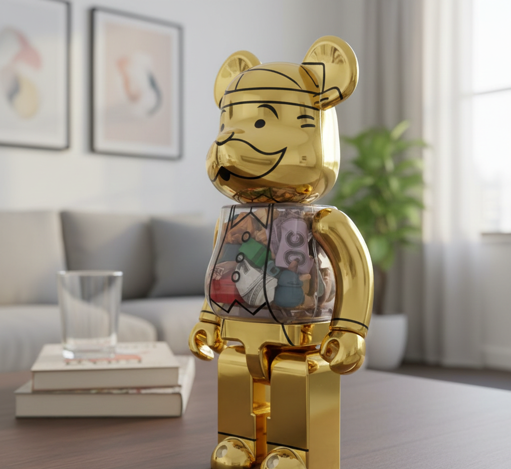 400% Bearbrick MR. Monopoly 90TH Anniversary Version (PRE-ORDER) 400% Bearbrick MR. Monopoly 90TH Anniversary Version (PRE-ORDER) - Image 2