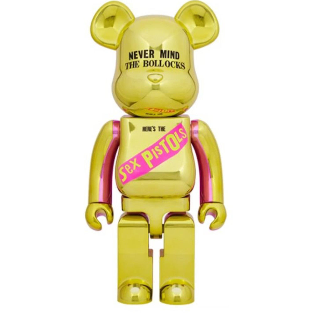 1000% Bearbrick Sex Pistols Never Mind The Bollocks (PRE-ORDER) 1000% BEARBRICK Sex Pistols Never Mind The Bollocks oversized designer vinyl art toy featuring iconic punk album artwork