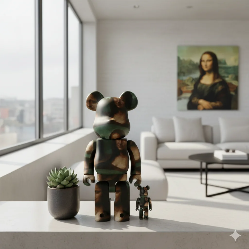 400% & 100% Bearbrick Mona Lisa Overdrive