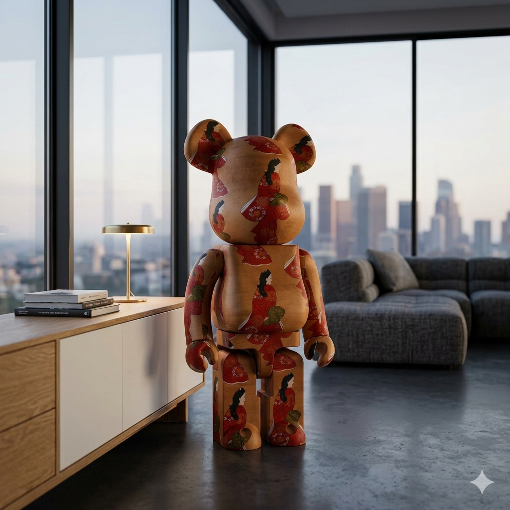 1000% Bearbrick Hishikawa Moronobu Beauty Looking Back (PRE-ORDER) 1000% Bearbrick Hishikawa Moronobu Beauty Looking Back (PRE-ORDER) - Image 2