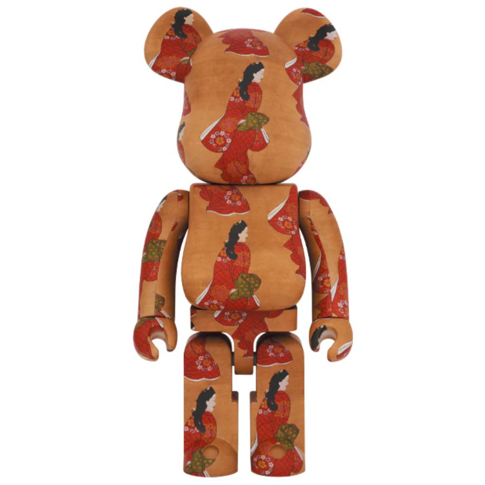 1000% Bearbrick Hishikawa Moronobu Beauty Looking Back (PRE-ORDER) BEARBRICK 1000% Hishikawa Moronobu Beauty Looking Back collectible figure by Medicom Toy with Japanese art-inspired design.