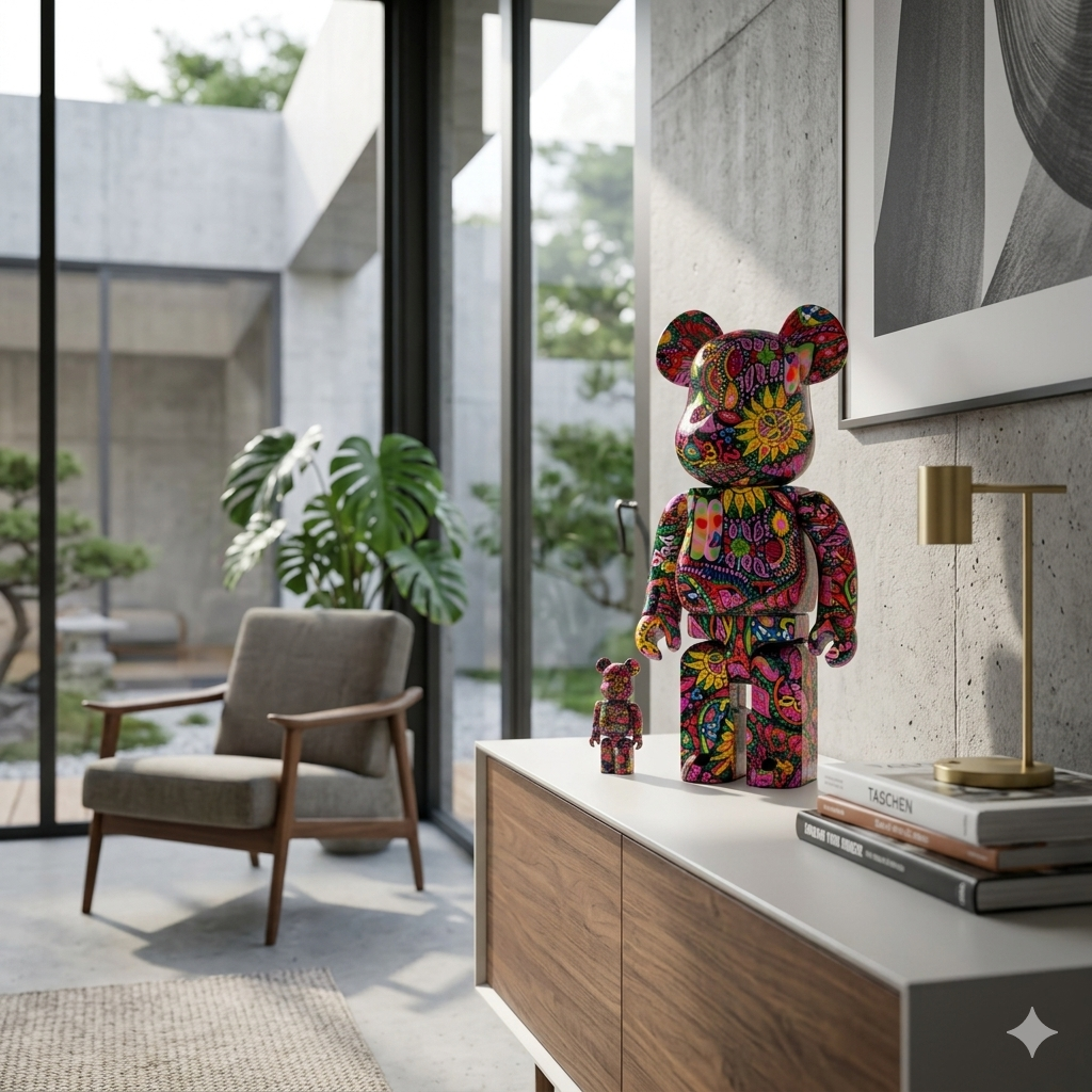 400% & 100% Bearbrick Psychedelic Paisley (PRE-ORDER) 400% & 100% Bearbrick Psychedelic Paisley (PRE-ORDER) - Image 2