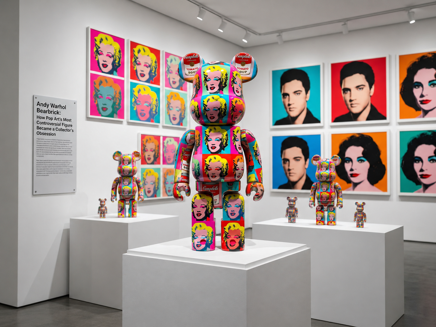 Andy Warhol Bearbrick: How Pop Art's Most Controversial Figure Became a Collector's Obsession Andy Warhol Bearbrick 1000% Marilyn Monroe — limited edition Medicom Toy art figure featuring Warhol's iconic 1962 silkscreen pop art