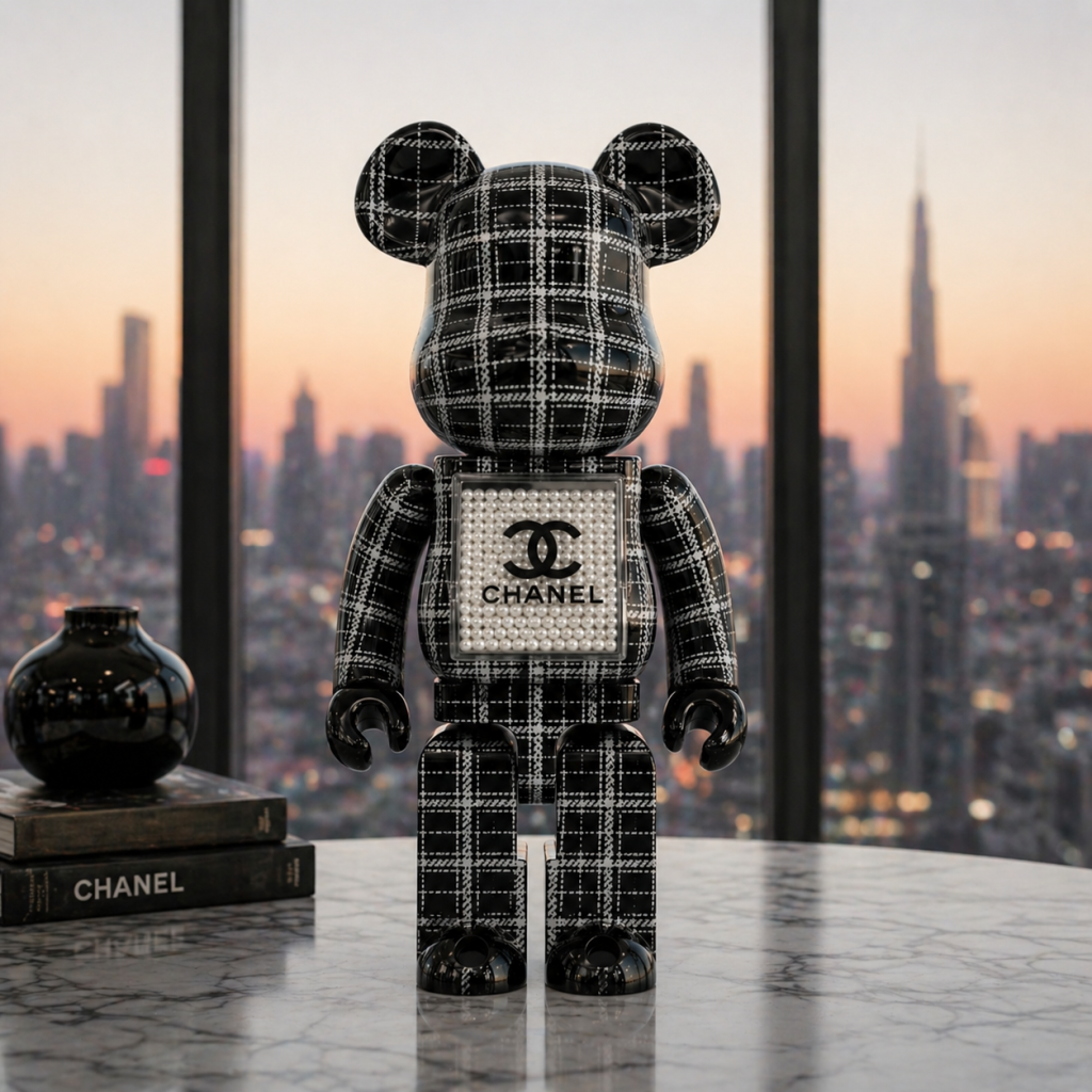 Chanel Bearbrick 1000%: What Makes It the Most Wanted Figure in the World Chanel Bearbrick 1000% original box and certificate of authenticity — numbered limited edition 2006 Medicom Toy