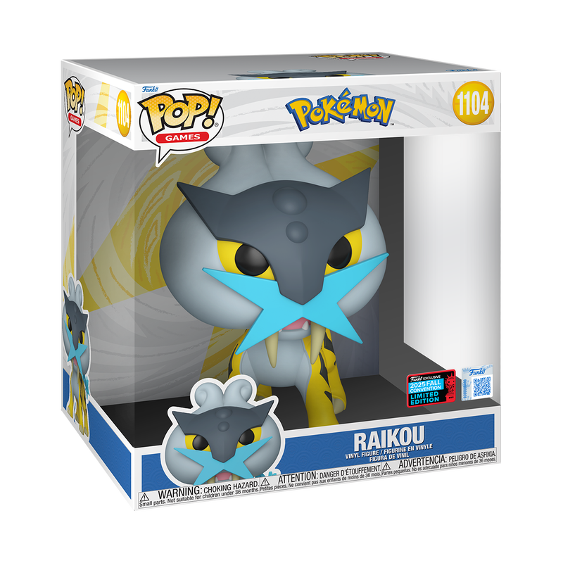FUNKO POP! Jumbo Vinyl Figure: Pokemon - Raikou FUNKO POP! Jumbo Vinyl Figure: Pokemon - Raikou