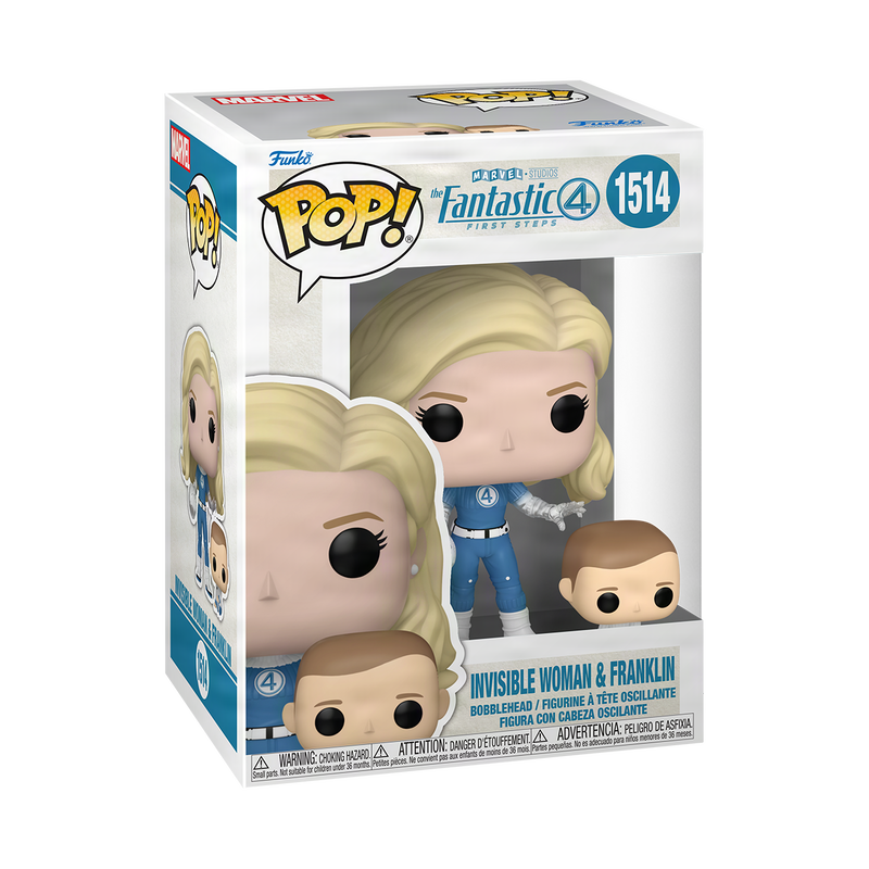FUNKO POP! Vinyl Figure: Marvel: The Fantastic Four: First Steps - Invisible Woman & Franklin FUNKO POP! Vinyl Figure: Marvel: The Fantastic Four: First Steps - Invisible Woman & Franklin