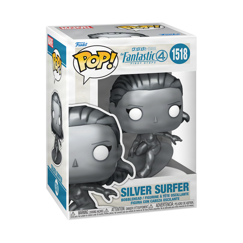FUNKO POP! Vinyl Figure: Marvel: The Fantastic Four: First Steps - Silver Surfer FUNKO POP! Vinyl Figure: Marvel: The Fantastic Four: First Steps - Silver Surfer
