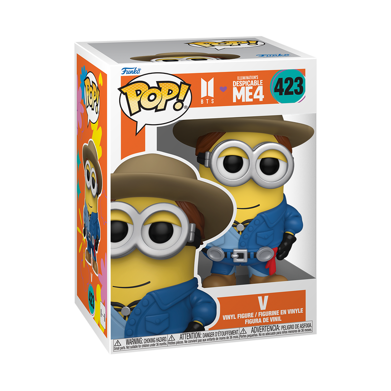 FUNKO POP! Vinyl Figure: BTS x Despicable Me 4 - V FUNKO POP! Vinyl Figure: BTS x Despicable Me 4 - V