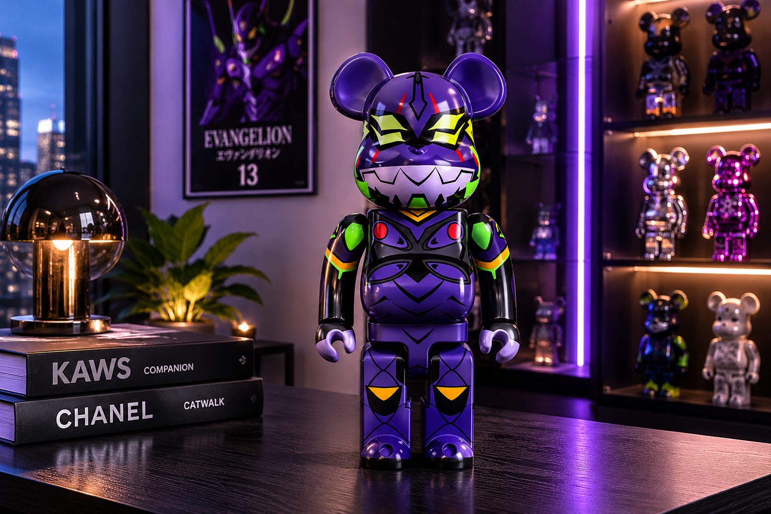 400% Bearbrick Evangelion Unit-13 Metallic (PRE-ORDER) 400% Bearbrick Evangelion Unit-13 Metallic (PRE-ORDER) - Image 2