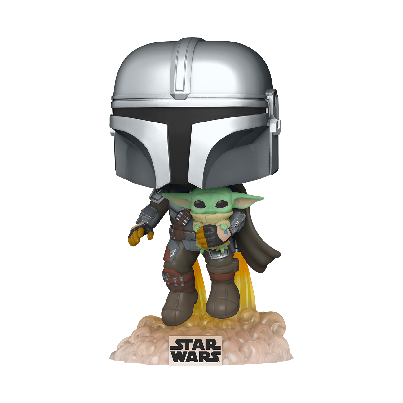 FUNKO POP! Vinyl Figure: Star Wars: The Mandalorian Flying w/Jet FUNKO POP! Vinyl Figure: Star Wars: The Mandalorian Flying w/Jet - Image 2
