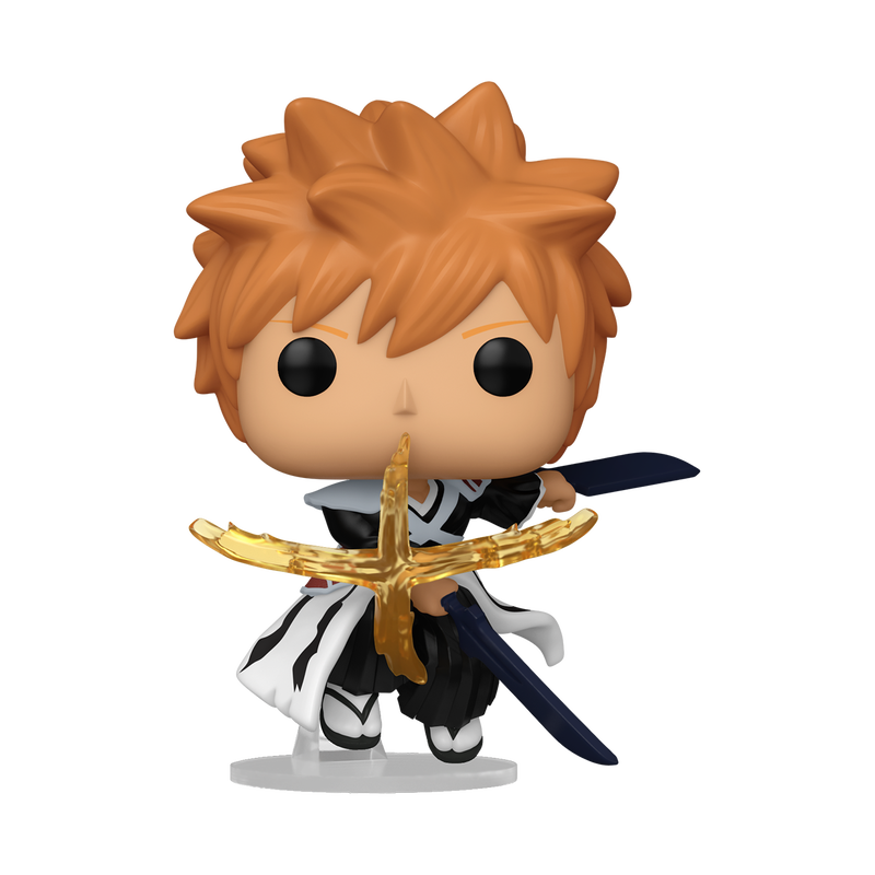 FUNKO POP! Vinyl Figure: Bleach - Ichigo Kurosaki with Dual Zangetsu Swords FUNKO POP! Vinyl Figure: Bleach - Ichigo Kurosaki with Dual Zangetsu Swords - Image 2