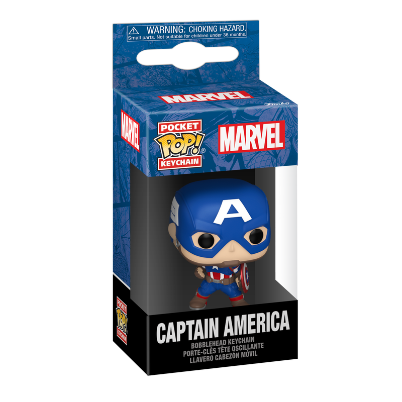 FUNKO POP! Keychain: Marvel - Captain America FUNKO POP! Keychain: Marvel - Captain America