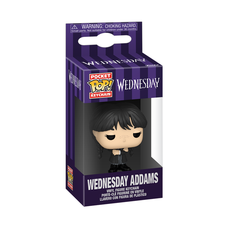 FUNKO POP! Keychain: Wednesday - Wednesday Addams (Black Coat) FUNKO POP! Keychain: Wednesday - Wednesday Addams (Black Coat)