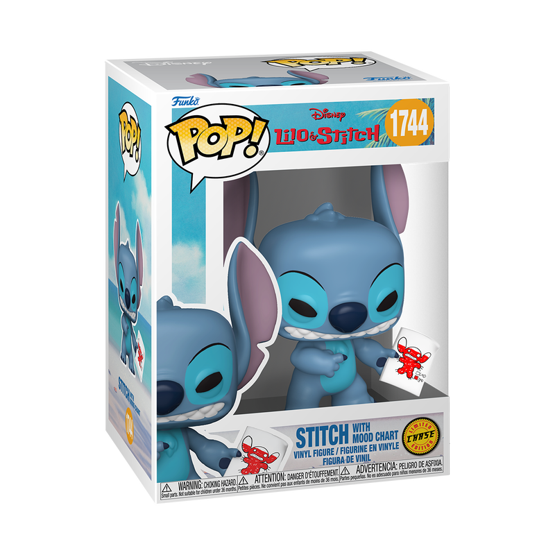FUNKO POP! Vinyl Figure: Disney: Lilo & Stitch - Stitch with Mood Chart (w/ Chase) FUNKO POP! Vinyl Figure: Disney: Lilo & Stitch - Stitch with Mood Chart (w/ Chase) - Image 3