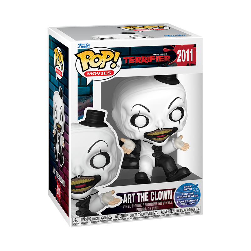 FUNKO POP! Vinyl Figure: Terrifier - Art the Clown (Shelf Sitter) FUNKO POP! Vinyl Figure: Terrifier - Art the Clown (Shelf Sitter)