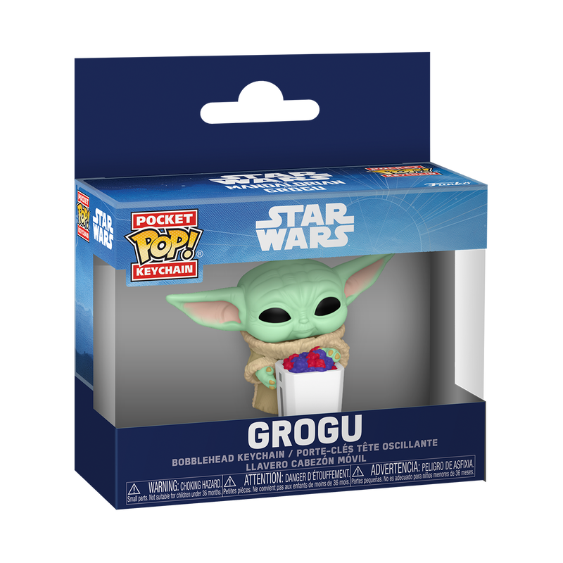 FUNKO POP! Keychain: Mandalorian & Grogu - Grogu with Snack FUNKO POP! Keychain: Mandalorian & Grogu - Grogu with Snack