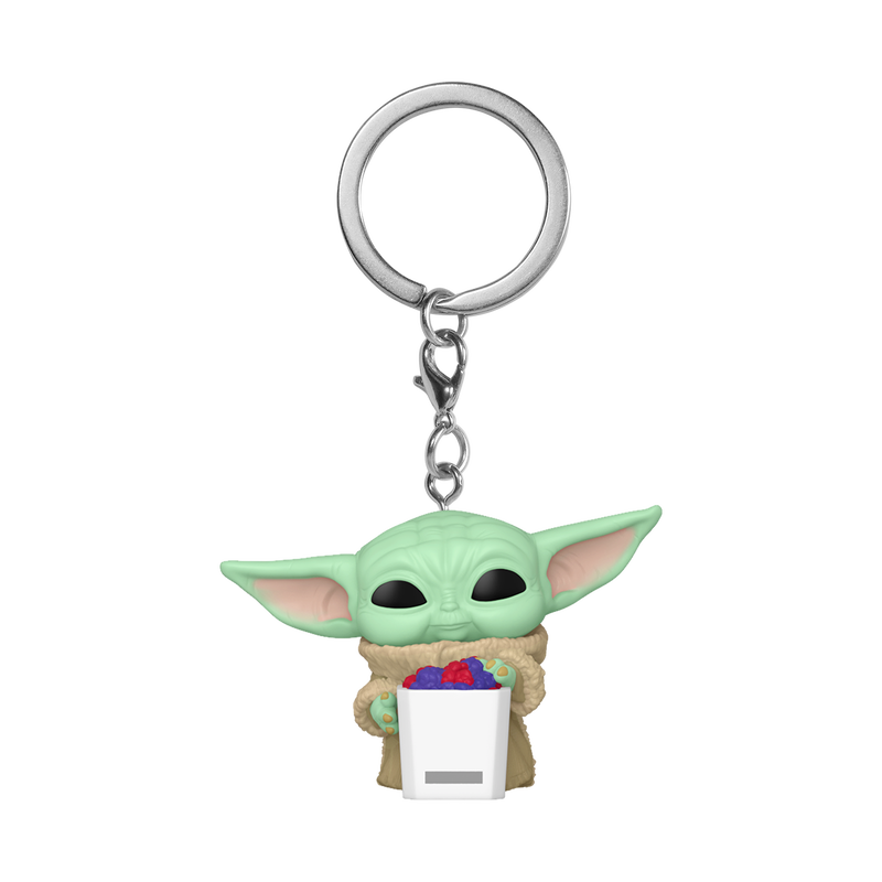 FUNKO POP! Keychain: Mandalorian & Grogu - Grogu with Snack FUNKO POP! Keychain: Mandalorian & Grogu - Grogu with Snack - Image 2