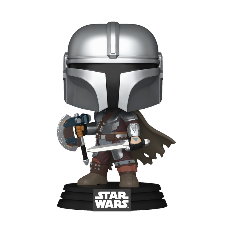 FUNKO POP! Vinyl Figure: Star Wars: Mandalorian & Grogu - The Mandalorian (Dual Wield) FUNKO POP! Vinyl Figure: Star Wars: Mandalorian & Grogu - The Mandalorian (Dual Wield) - Image 2
