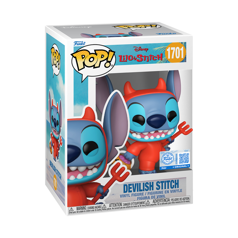 FUNKO POP! Vinyl Figure: Disney - Devilish Stitch w/Chase FUNKO POP! Vinyl Figure: Disney - Devilish Stitch w/Chase